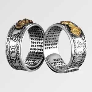 Bague avec Gravure Kanji 'Kariya'